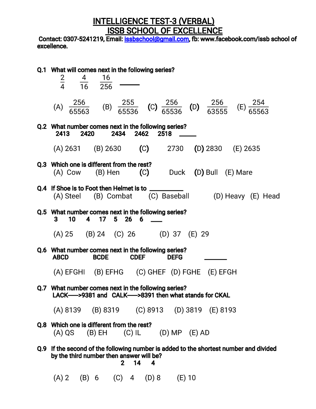 40 Verbal Mcqs With Answers For Issb I N T E L L I G E N C E T E S T   Thumb 1200 1553 