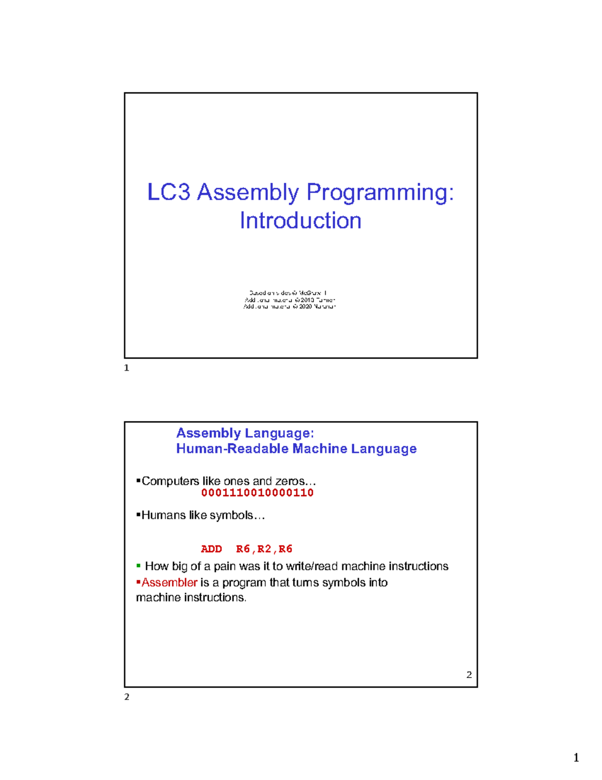 Assembly 1 - sadsadsadsad - LC3 Assembly Programming: Introduction ...