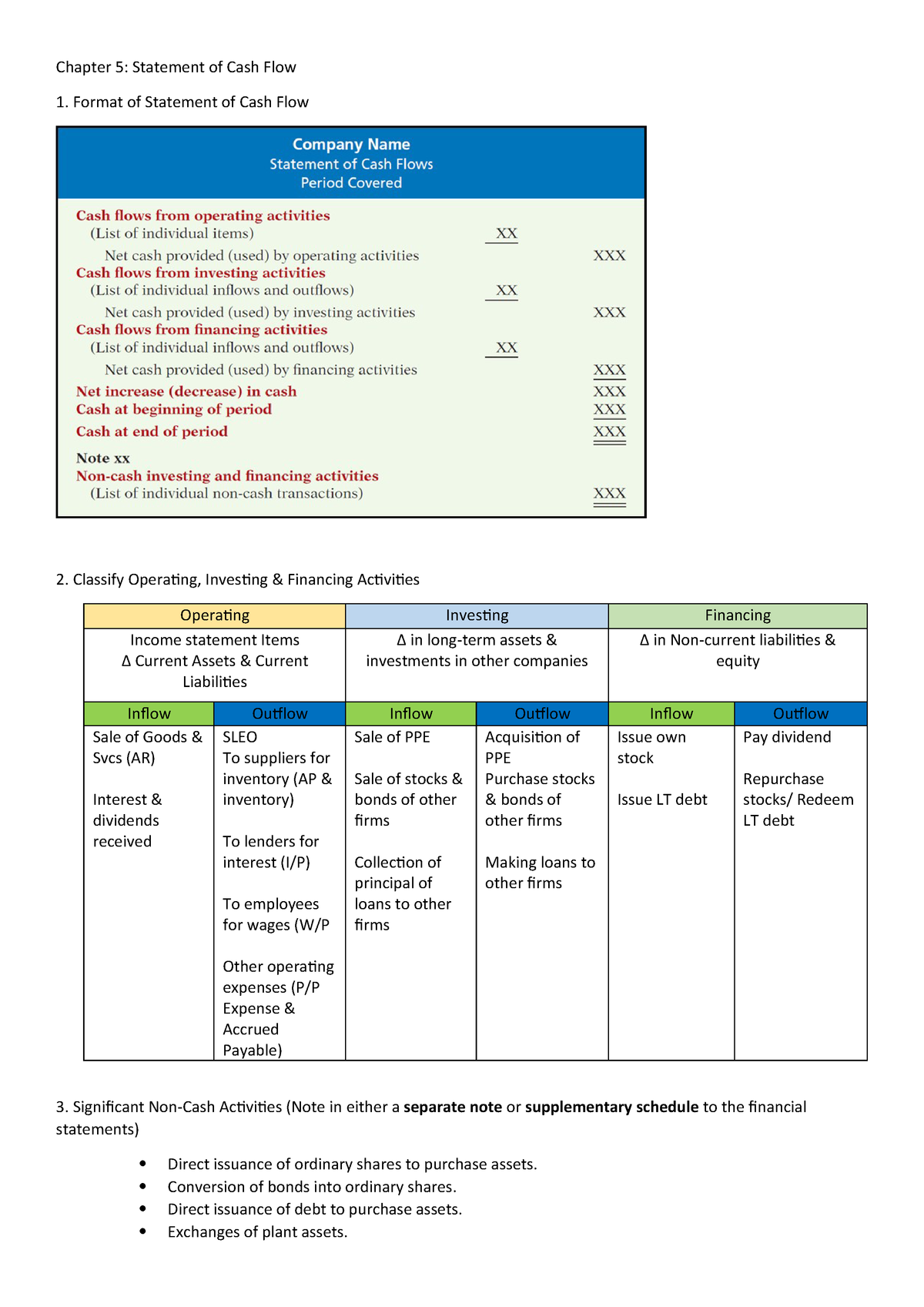 Chapter 5 Statement Of Cash Flow - StuDocu