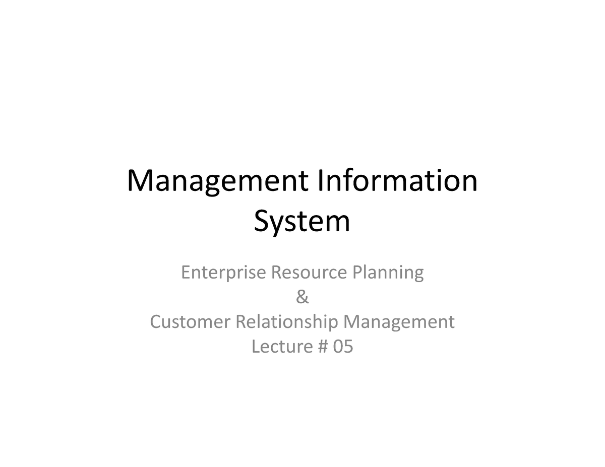 lecture-05-management-information-system-management-information