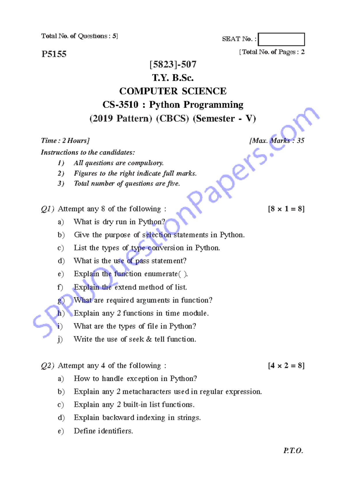 Bsc computer-science-cs semester-5 2022 april python-programming-r ...