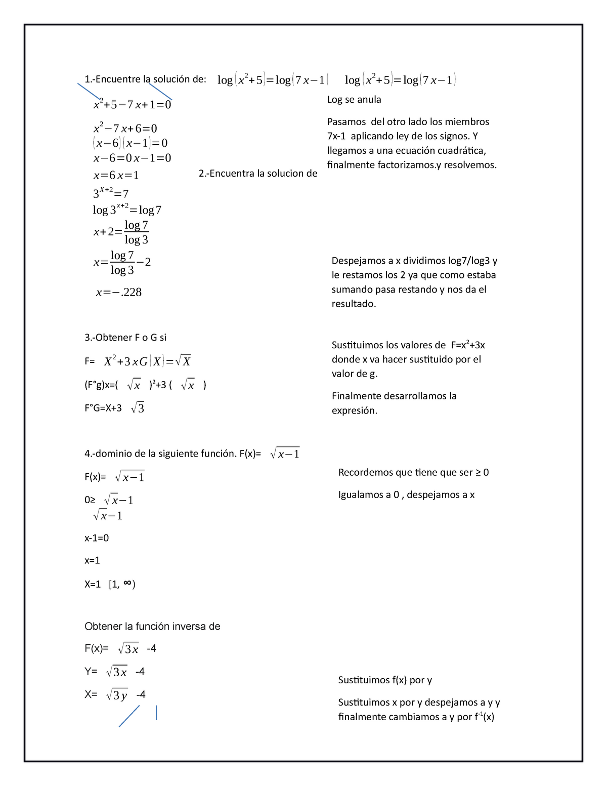 How To Solve 3 Log X 2 5