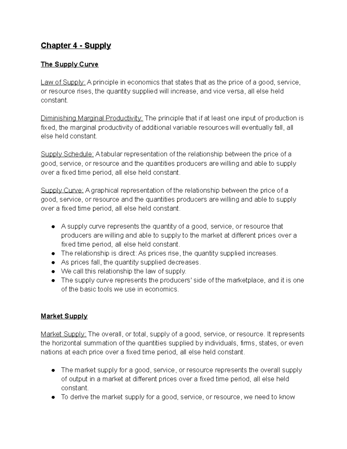 chapter-4-supply-notes-chapter-4-supply-the-supply-curve-law-of