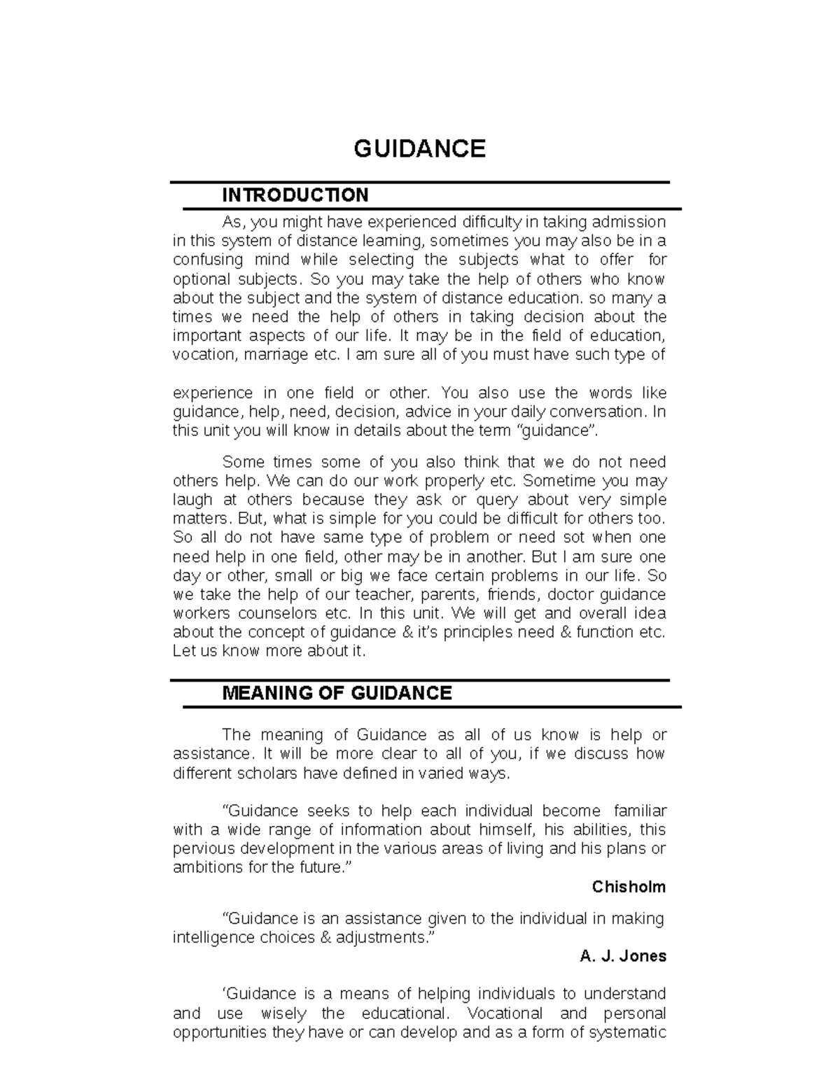 Guidance - GUIDANCE INTRODUCTION As, you might have experienced ...