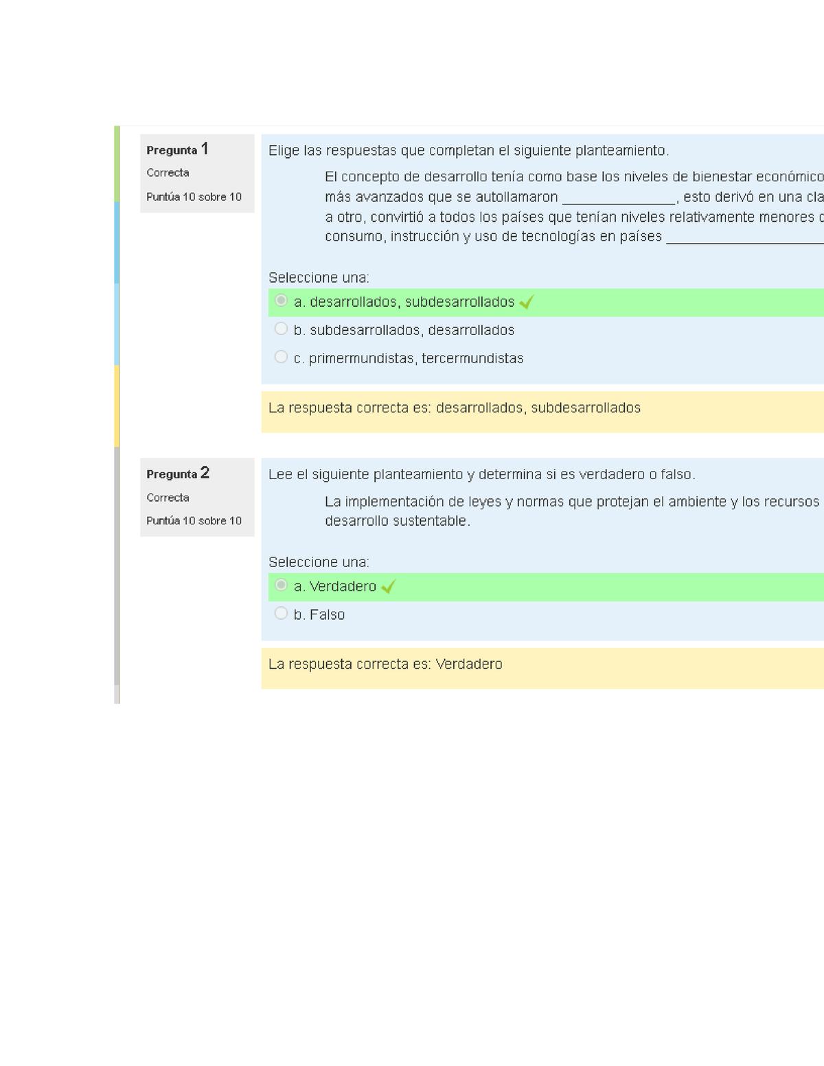 Examen Origen Y Significado Del Desarrollo Sustentable - Desarrollo ...