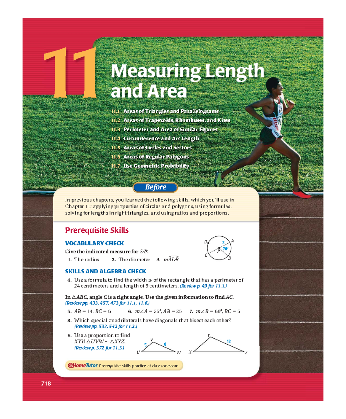 Geometry Textbook Chapter 1112 Measuring Length 11 and Area In
