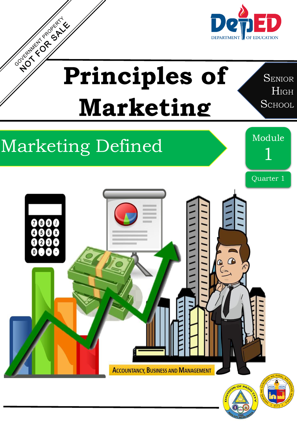 Principles OF Marketing M1 - SENIOR HIGH SCHOOL Principles Of Marketing ...