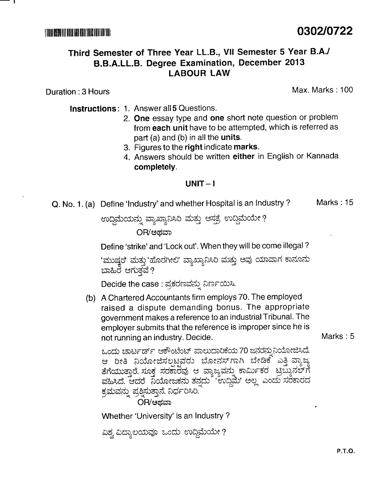 2 dec 2013 - question paper - llb 3 rd year - Studocu