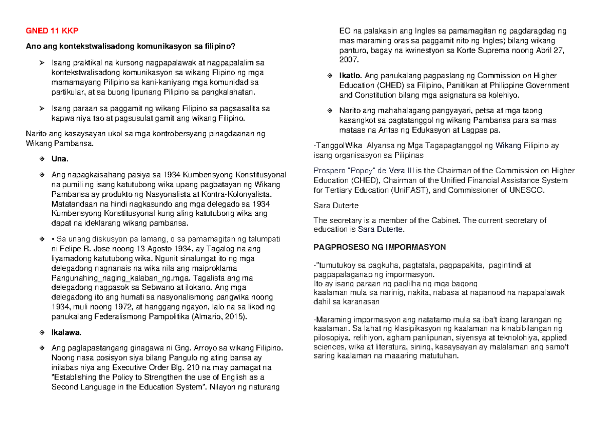 ReviewerFOR Midterms GNED 11 KKP Ano ang kontekstwalisadong