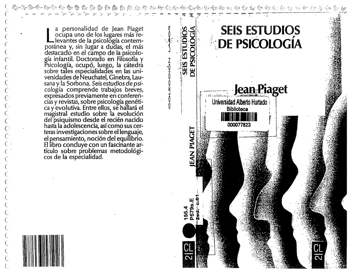 Piaget J. 1967 . Seis estudios de Psicolog a. Primera parte pp