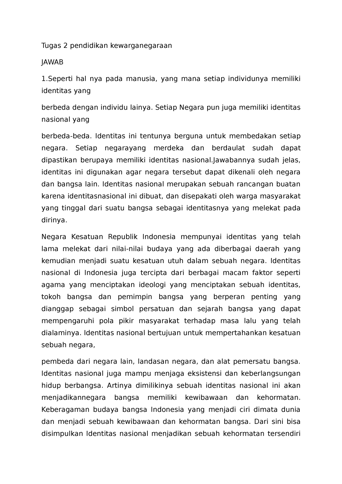 Tugas 2 Pendidikan Kewarganegaraan - Tugas 2 Pendidikan Kewarganegaraan ...