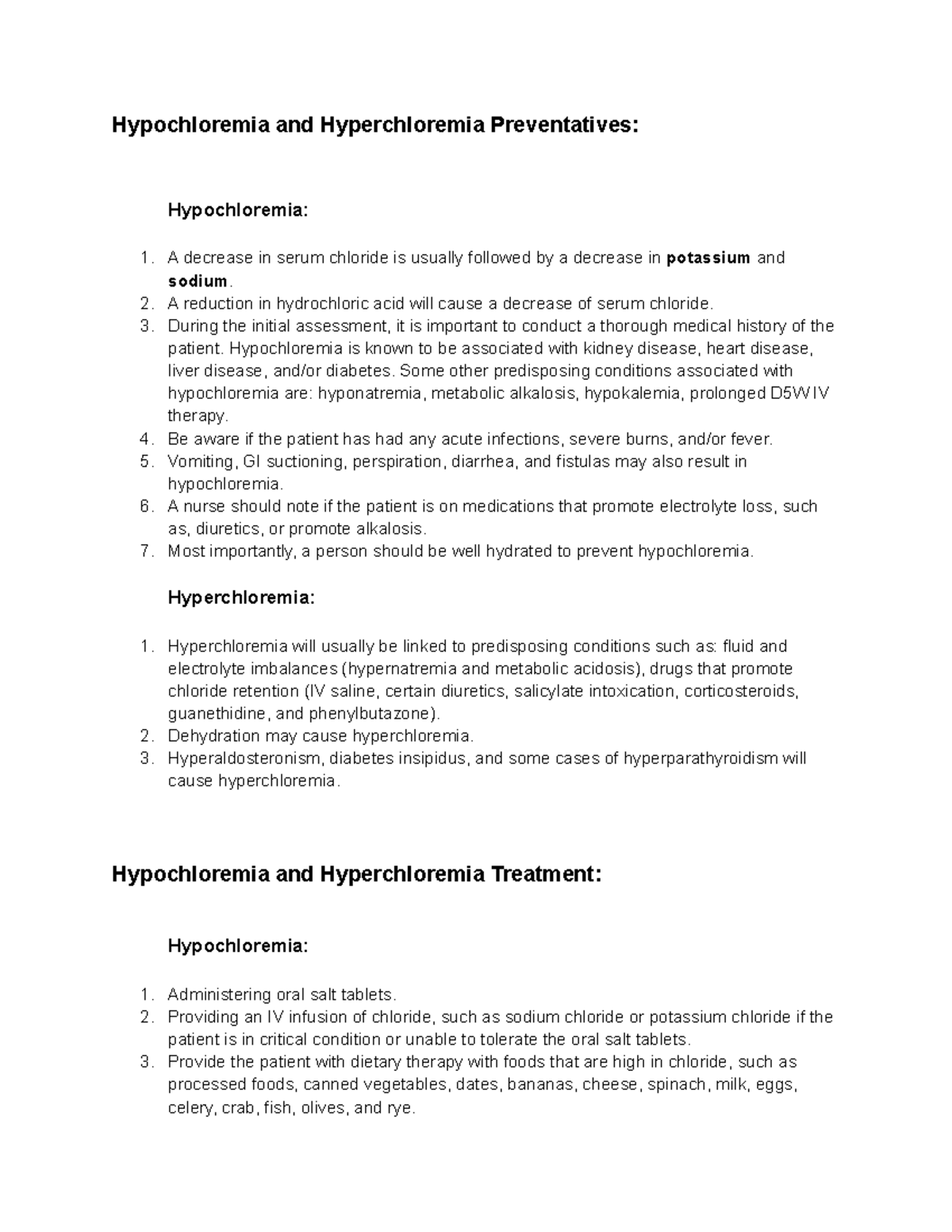 Hypochloremia Causes Signs And Symptoms Diagnosis Tre - vrogue.co