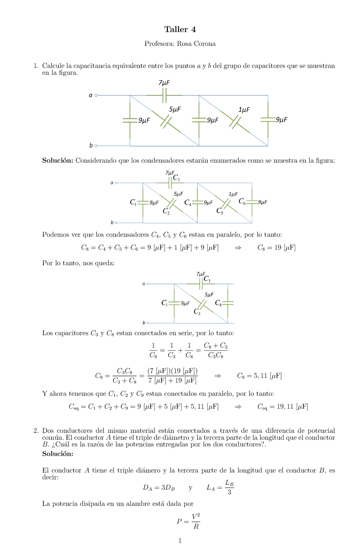 Solucion Taller 4 - Ejercicios Electromagnetismo Resueltos Por La ...