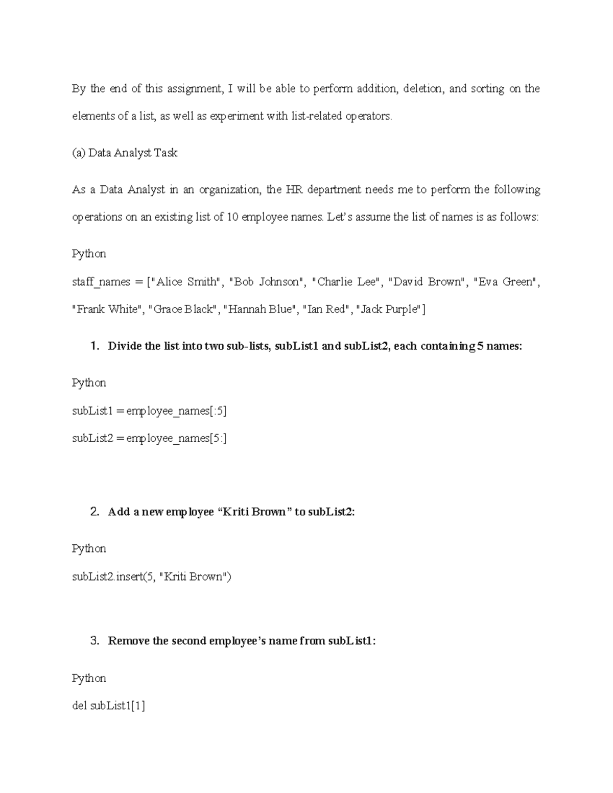 CS Programming Assignment Unit 6 - By the end of this assignment, I ...