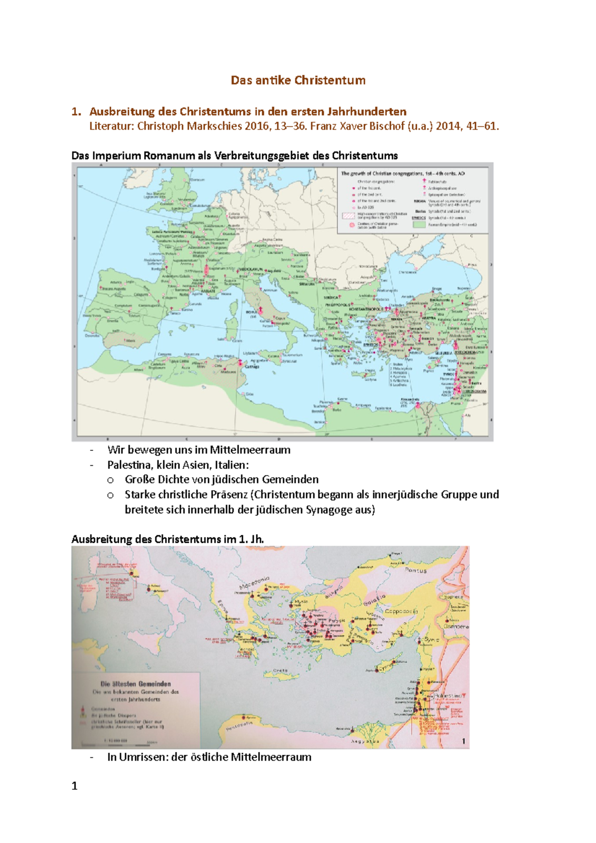 Wie Alt Ist Das Christentum Das antike Christentum - Ausbreitung des Christentums in den ersten