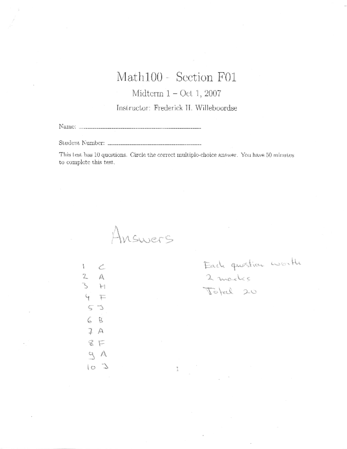 Sample/practice exam 2016, questions and answers - Midterm 1 to 3 with ...