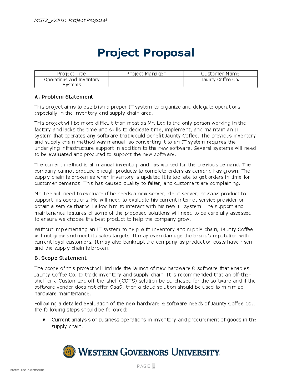 KKM1 TASK 1- Project Proposal - MGT2_KKM1: Project Proposal Project ...