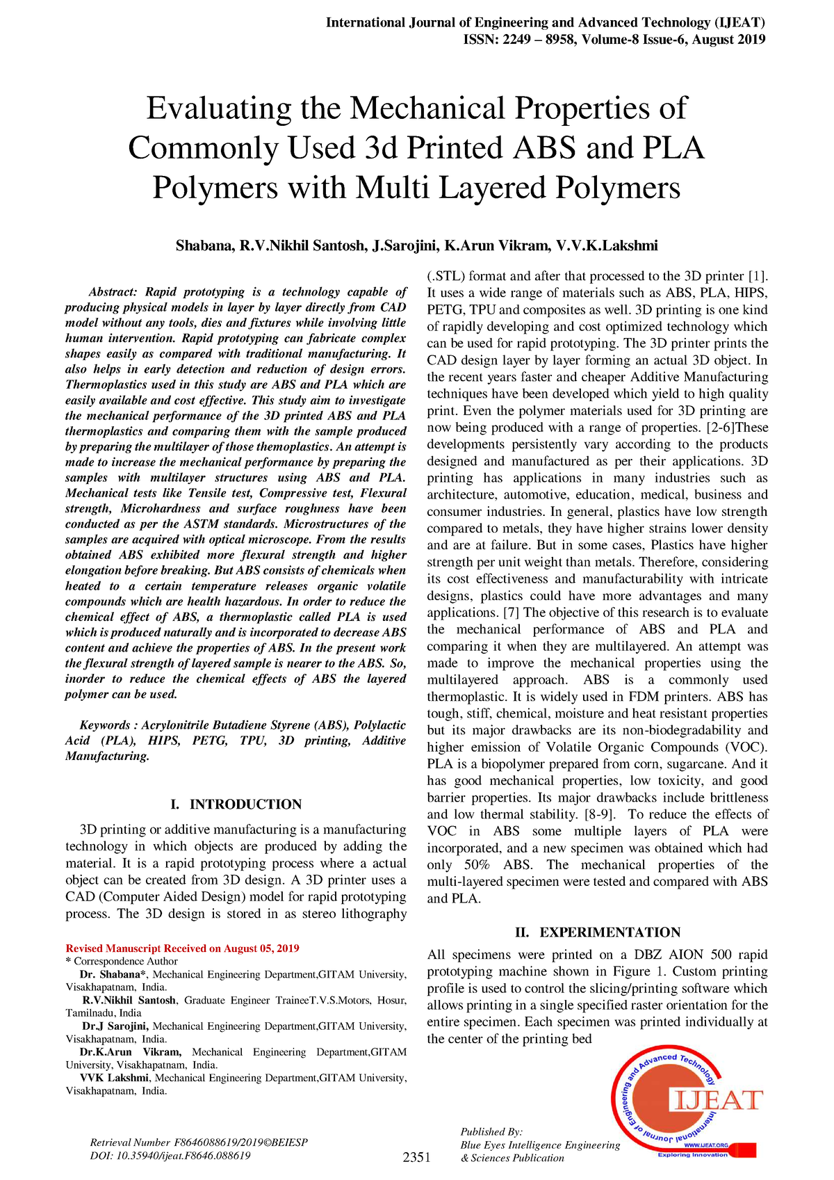 Evaluating The Mechanical Properties Of - International Journal Of ...