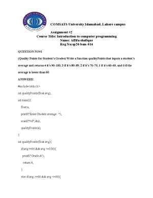 Chapter 1 - I Introduction to Computers and C++ Programming Objectives ...