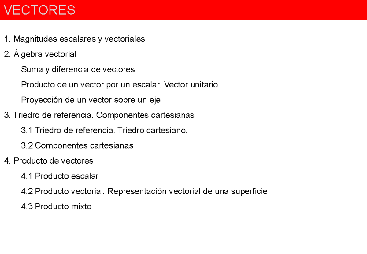 Tema 1 Fisica - Fykl - ####### VECTORES Magnitudes Escalares Y ...