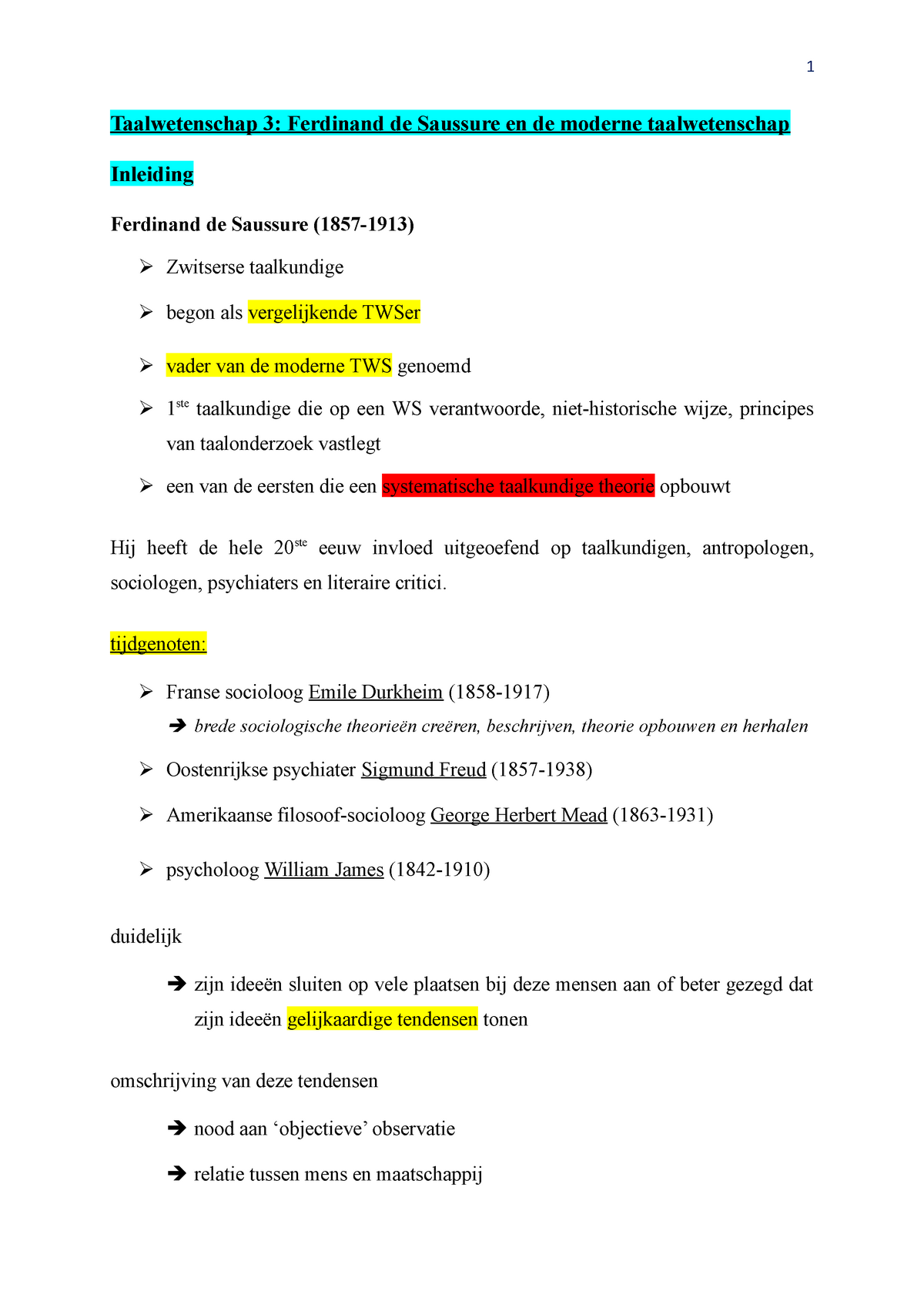 TWS3 - Samenvatting Inleiding Tot De Algemene Taalwetenschap ...