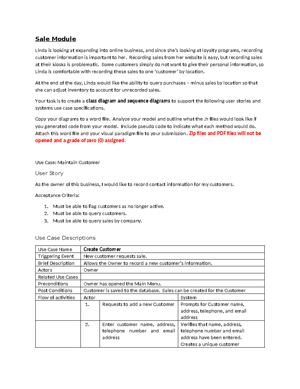 Sale Module(holiday Store) - Sale Module Linda is looking at expanding ...