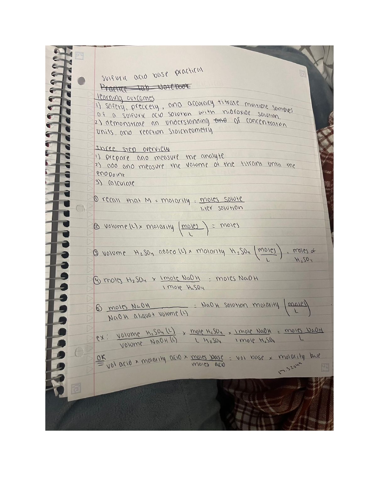 Practical lab notebook - CHEM 110 - Studocu