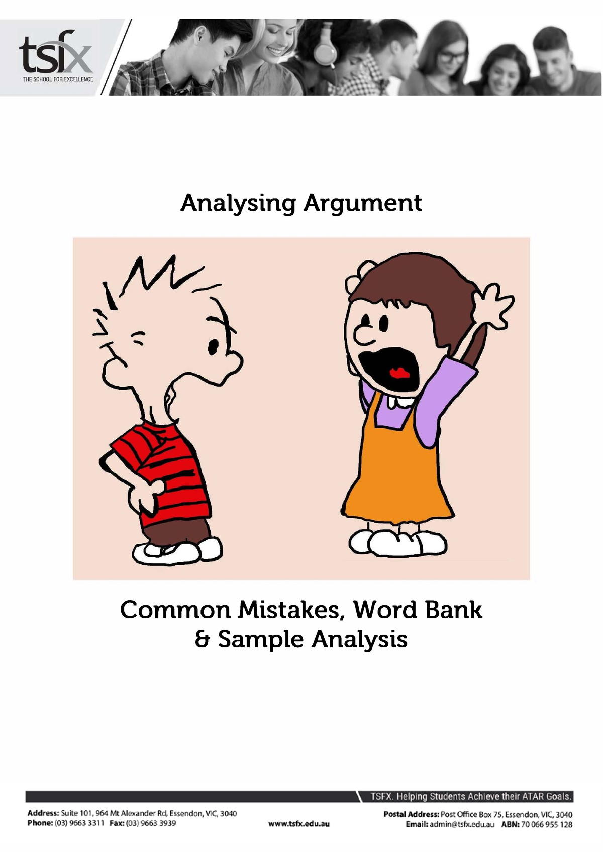 argument analysis assignment