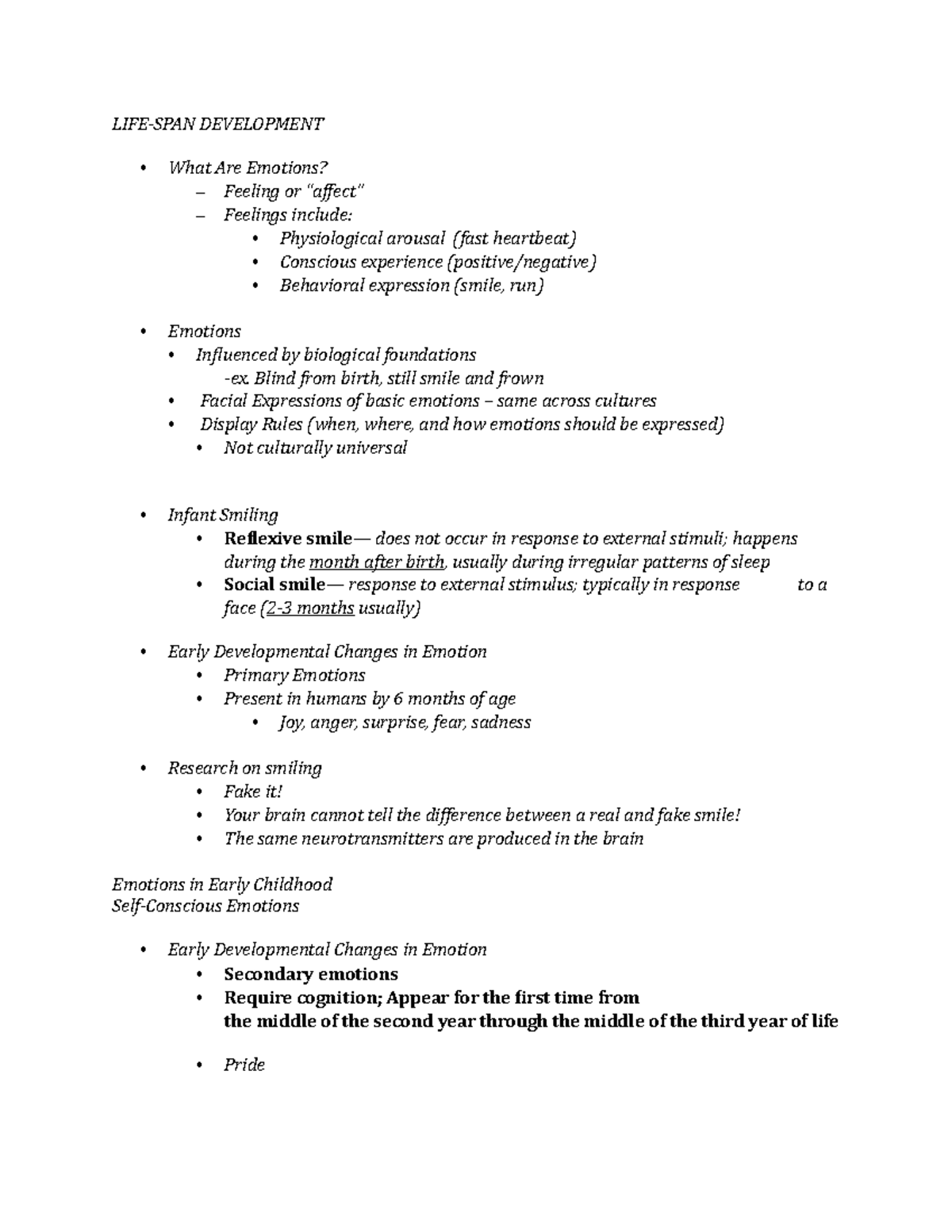Ch 9 - Emotions & Attachment Styles - LIFE-SPAN DEVELOPMENT What Are ...