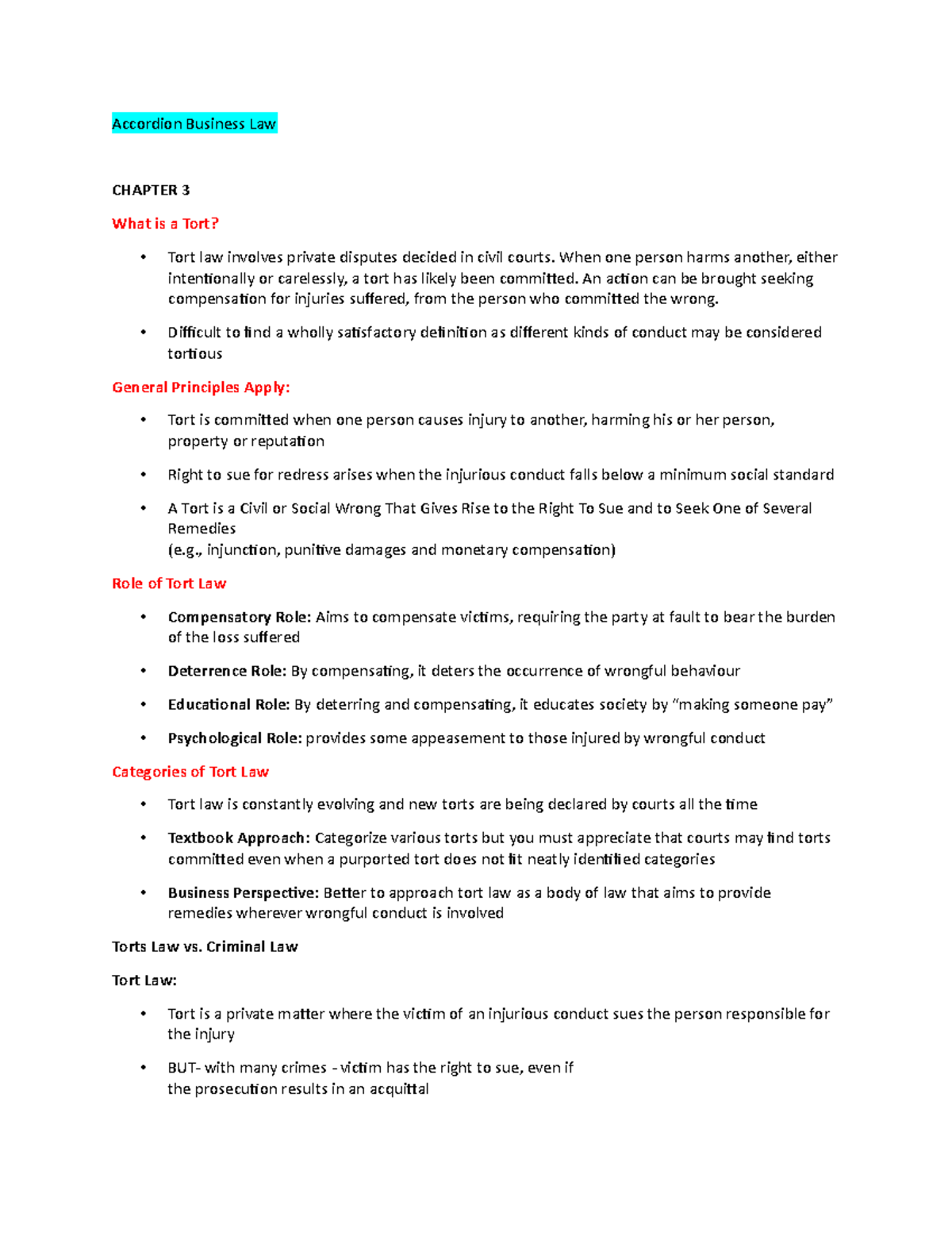 Accordion Business Law Accordion Business Law CHAPTER 3 What is a