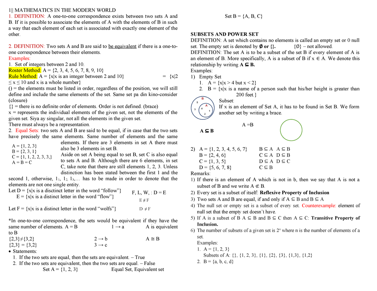 pdfcoffee-definition-a-one-to-one-correspondence-exists-between-two