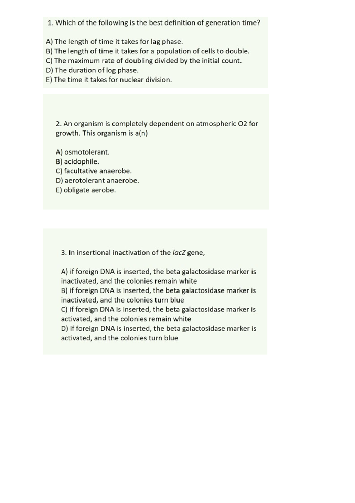 Test 1 June 2019, questions - 1. Which of the following is the best ...
