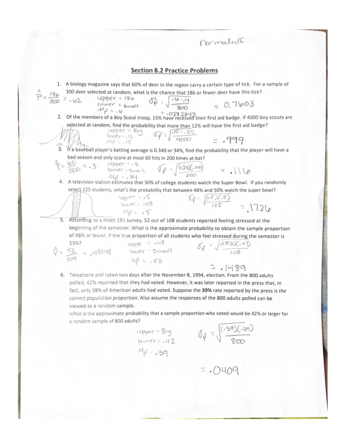8.2 Worksheet - In class practice problems - BUS 205 - Studocu