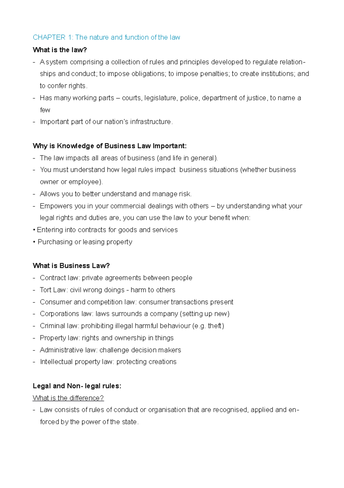 lecture-notes-one-chapter-1-the-nature-and-function-of-the-law-what