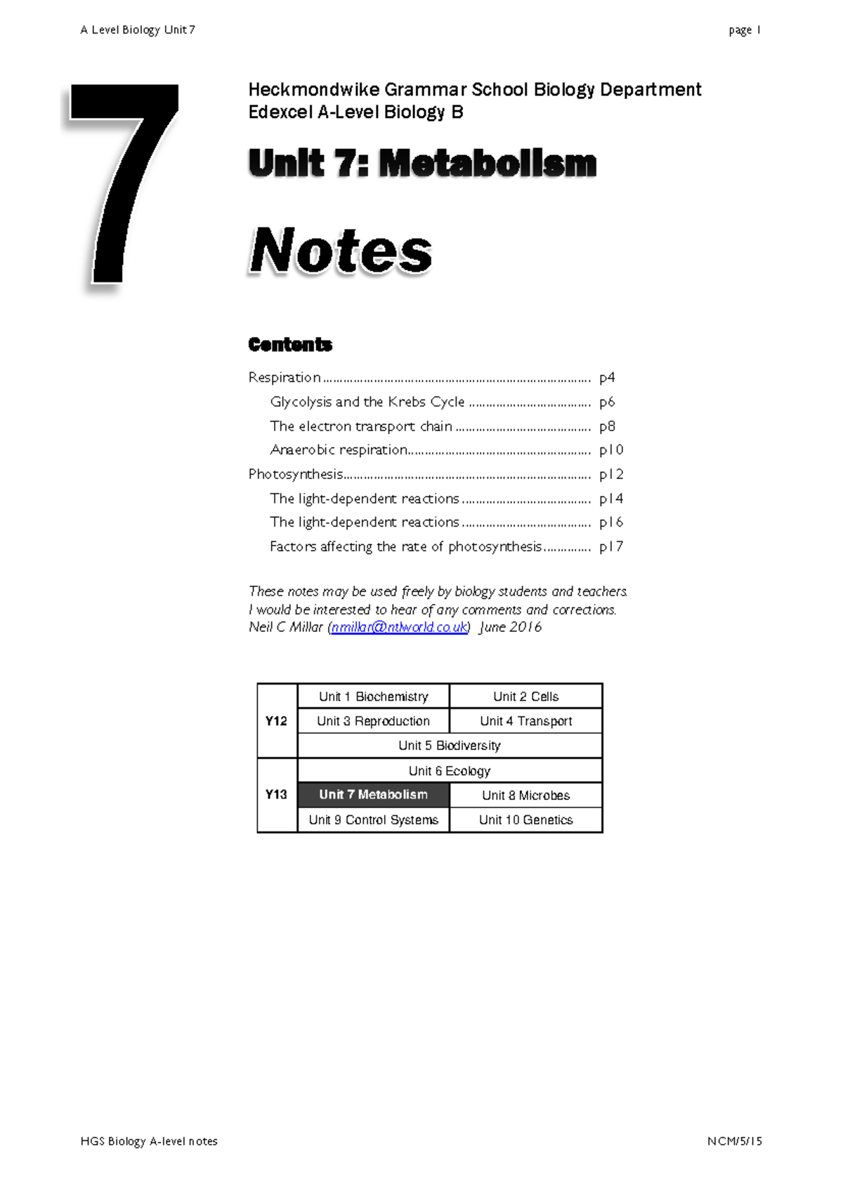 Unit-7-notes-metabolism compress - HGS Biology A-level notes NCM/5 ...