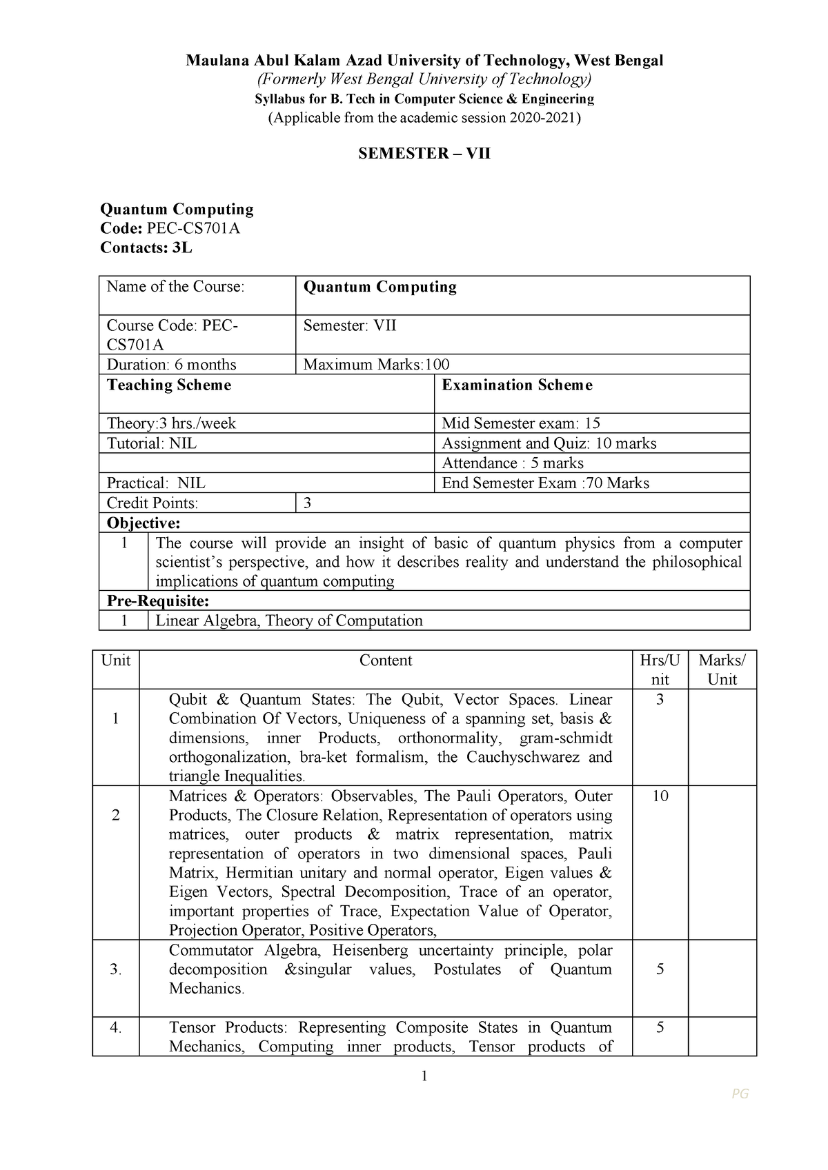 Advanced Construction Technology Syllabus