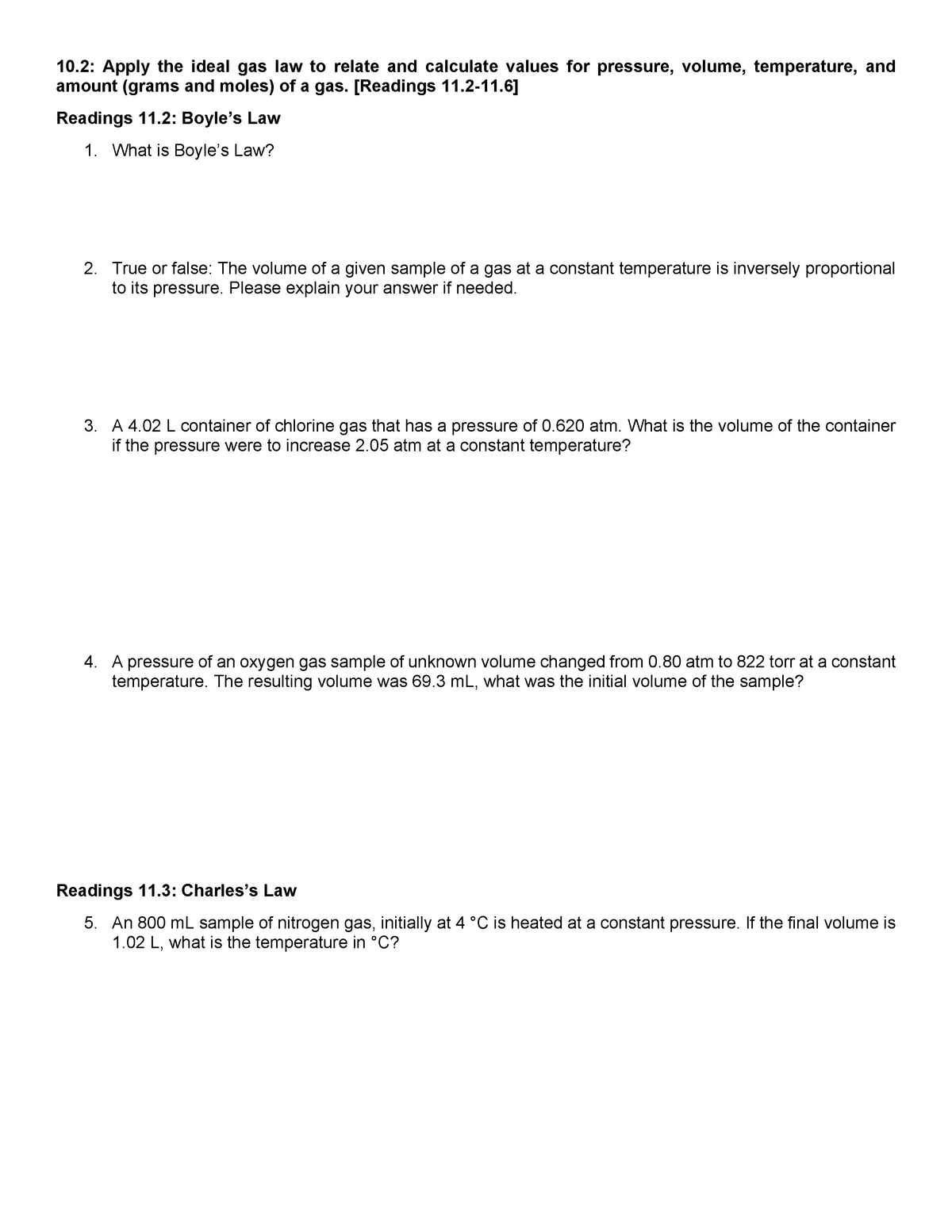 combined gas law worksheet answers