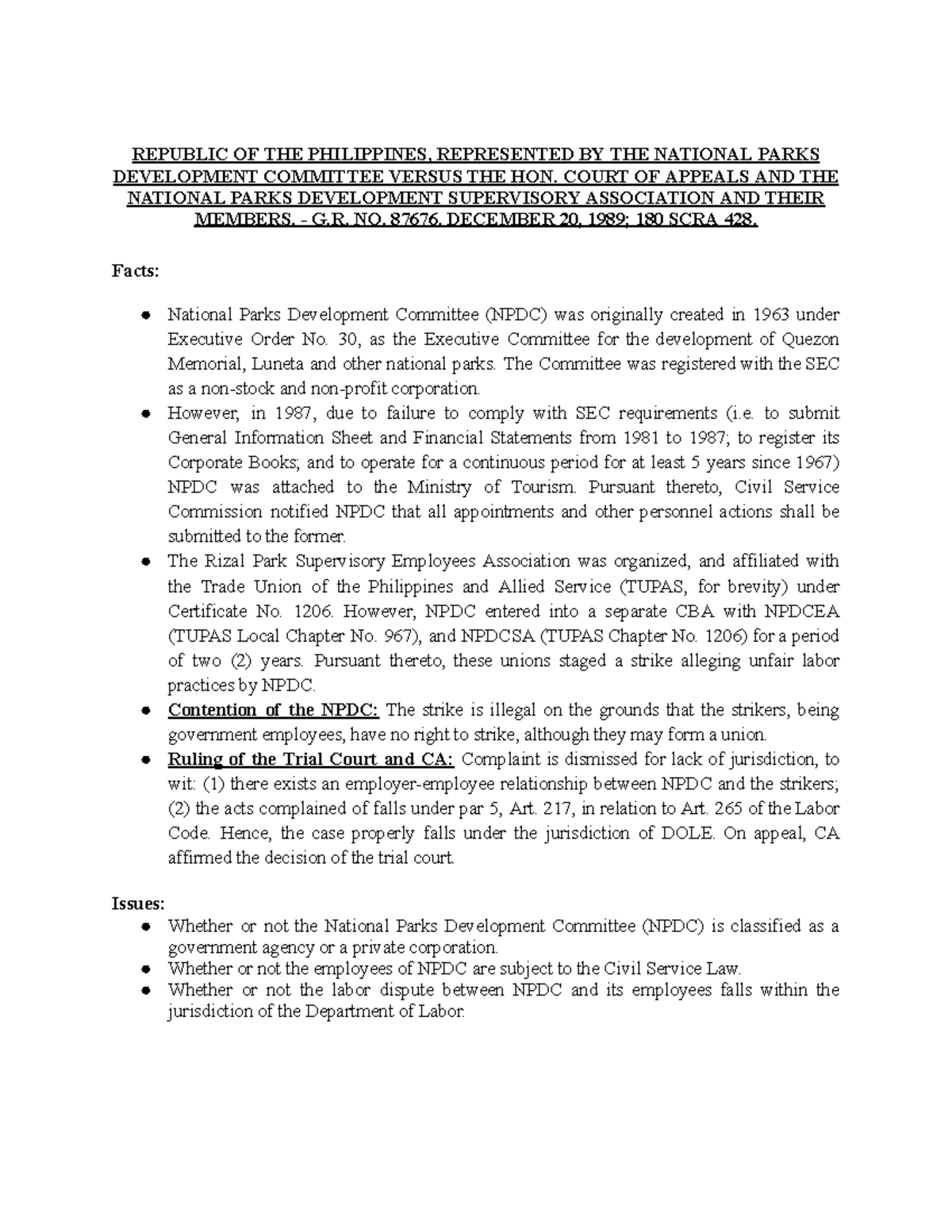 #14 National Parks Development Committee vs. The National Parks ...