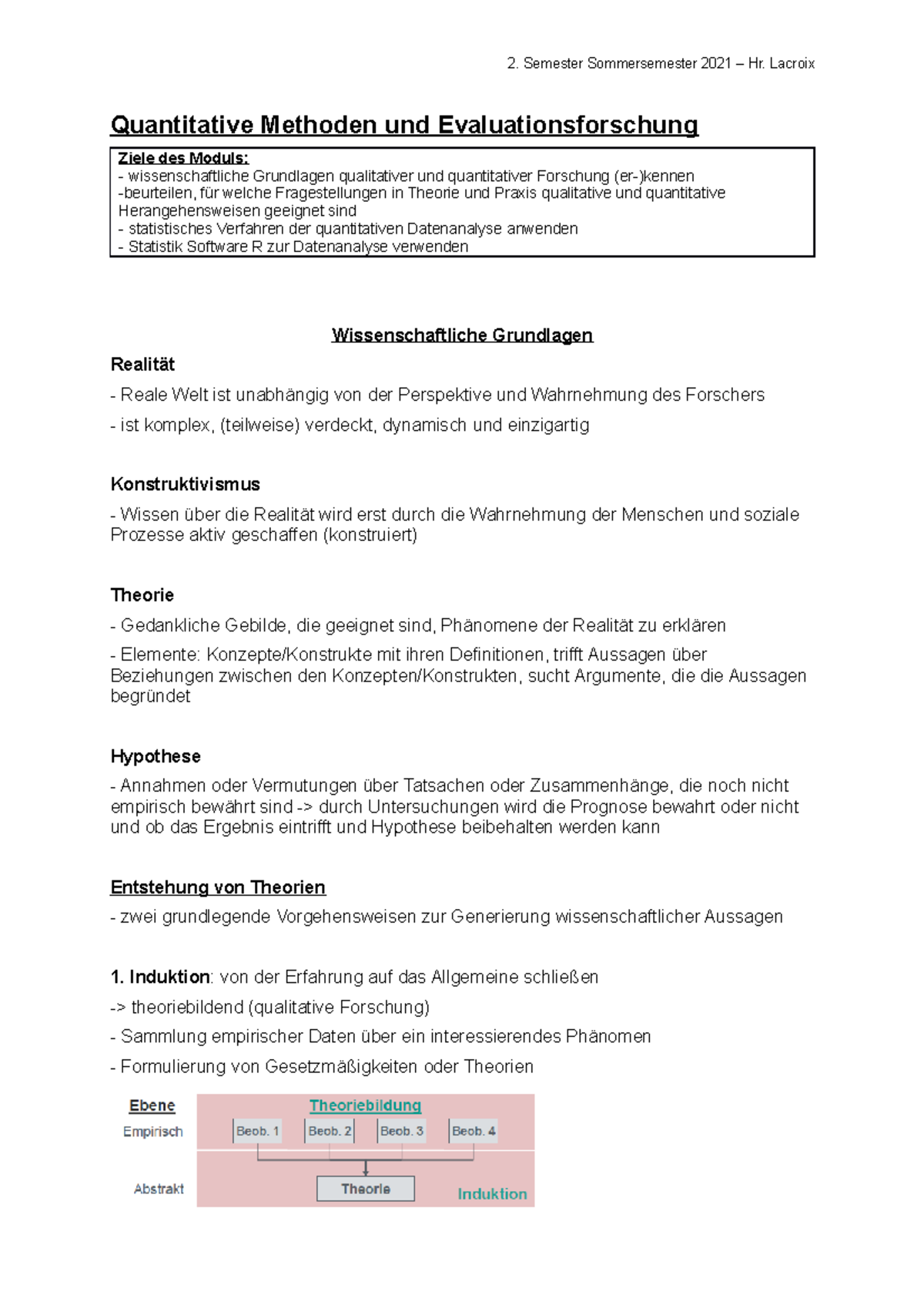 Quantitative Methoden und Evaluationsforschung - Quantitative Methoden ...