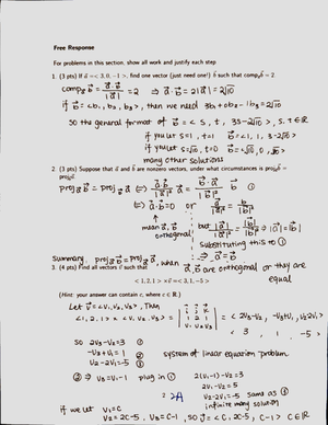 Calculus III Notes - Vector Functions and Space Curves - 10 Vector ...