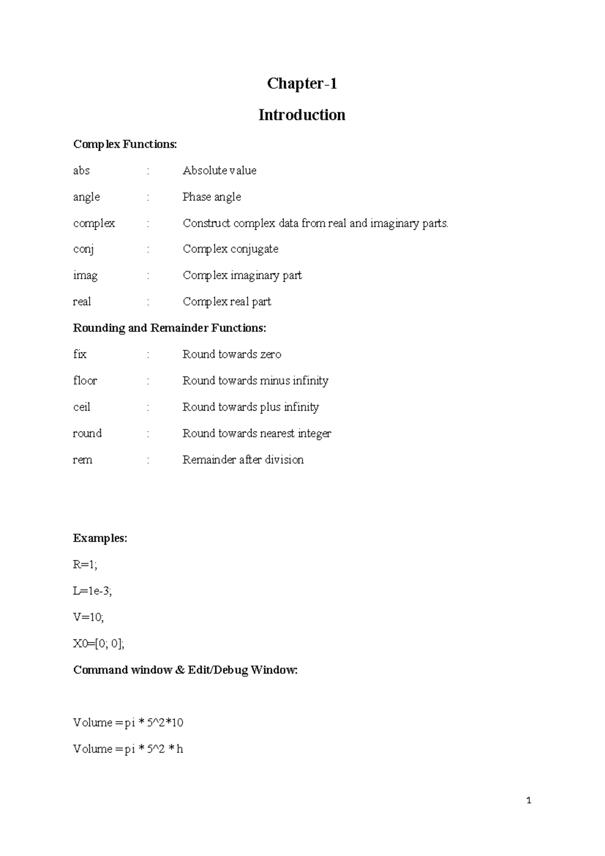Matlab-Basics for Electrical Engineers - Chapter- Introduction Complex ...