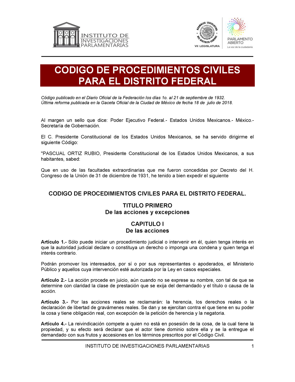 Codigo de procedimientos civiles de la CDMX StuDocu