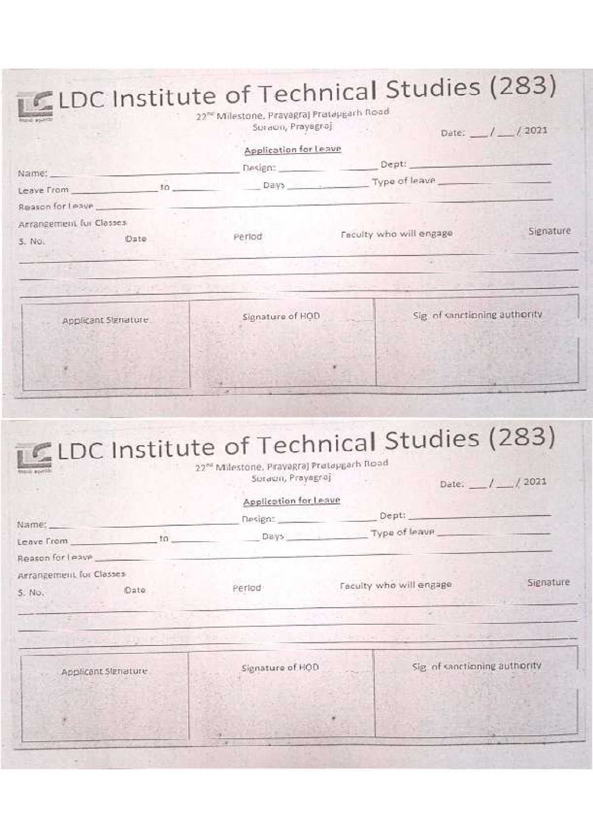 Cl Form - B.tech - Studocu