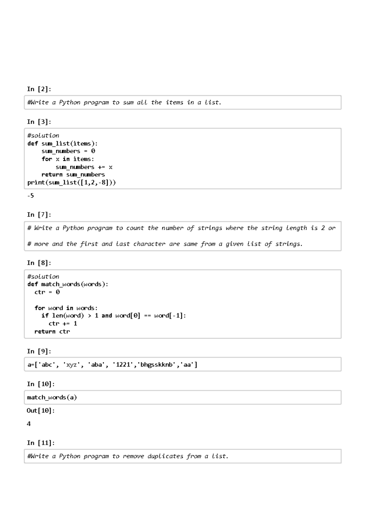 Python program practice 1 - 5/3/2018 Let's Do Together - Session 1 ...