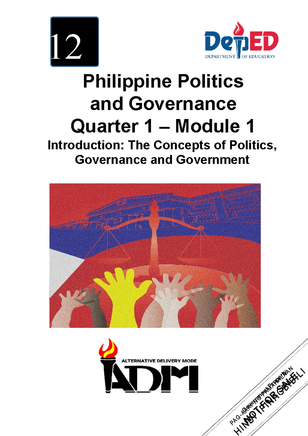 AP-12 Q1 Mod1 Introduction-The-Concepts-of-Politics-Governance-and-PR ...