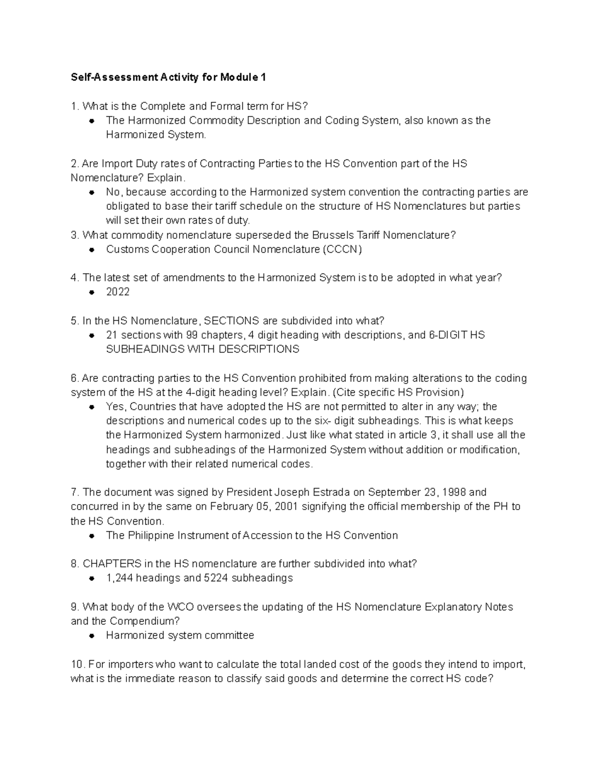 TM102 Activity 14 Notes SelfAssessment Activity for Module 1 1