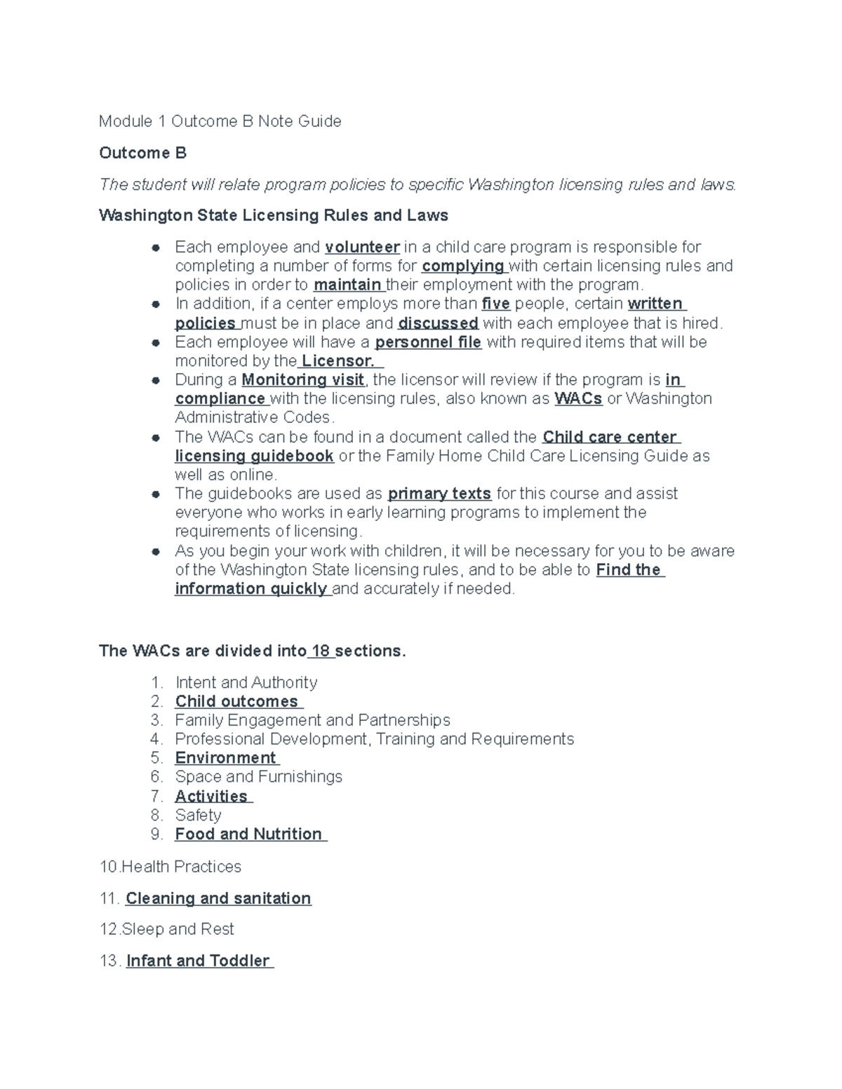 6. Module 1 Outcome B Note Guide - Module 1 Outcome B Note Guide ...