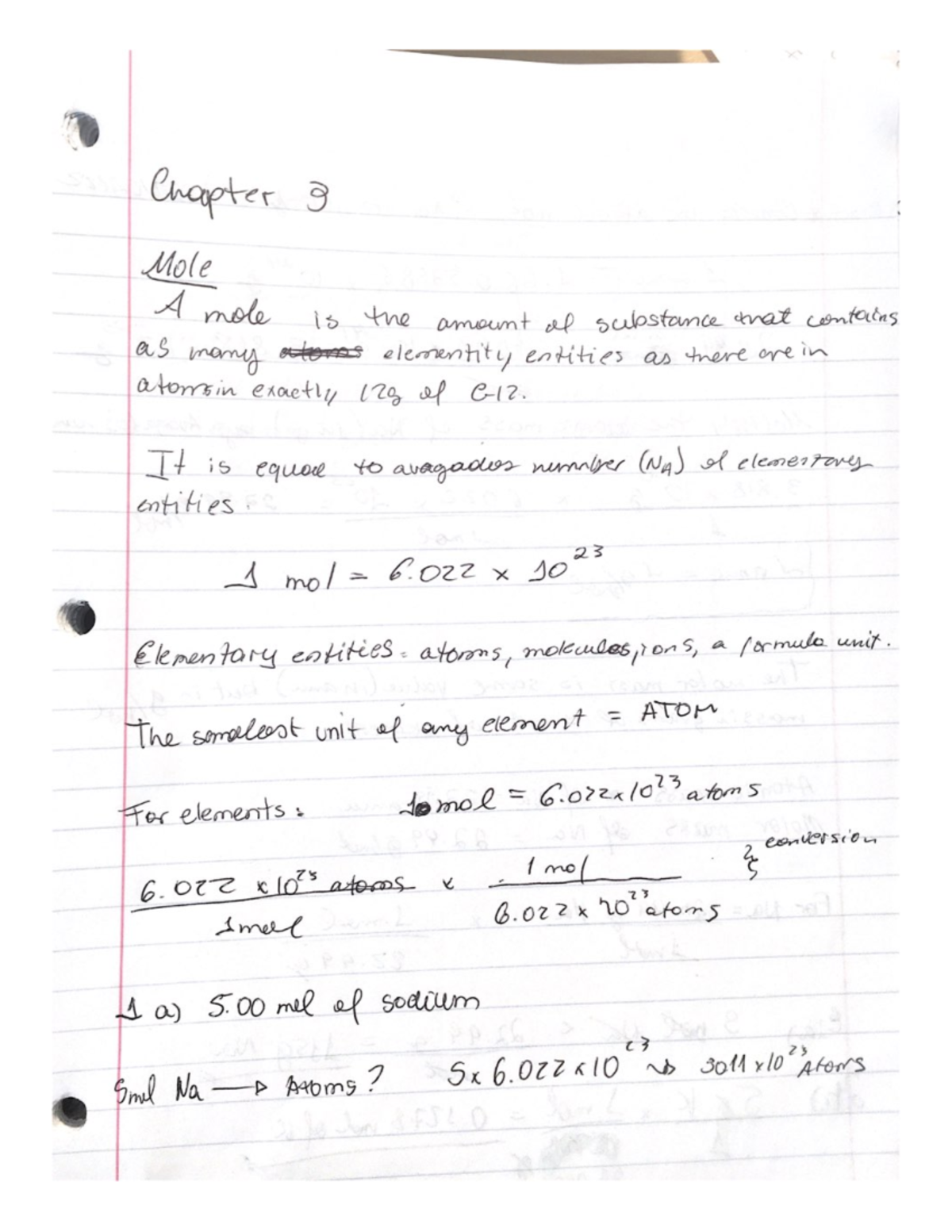 Chapter 3 Notes - CHM2045 - USF - Studocu