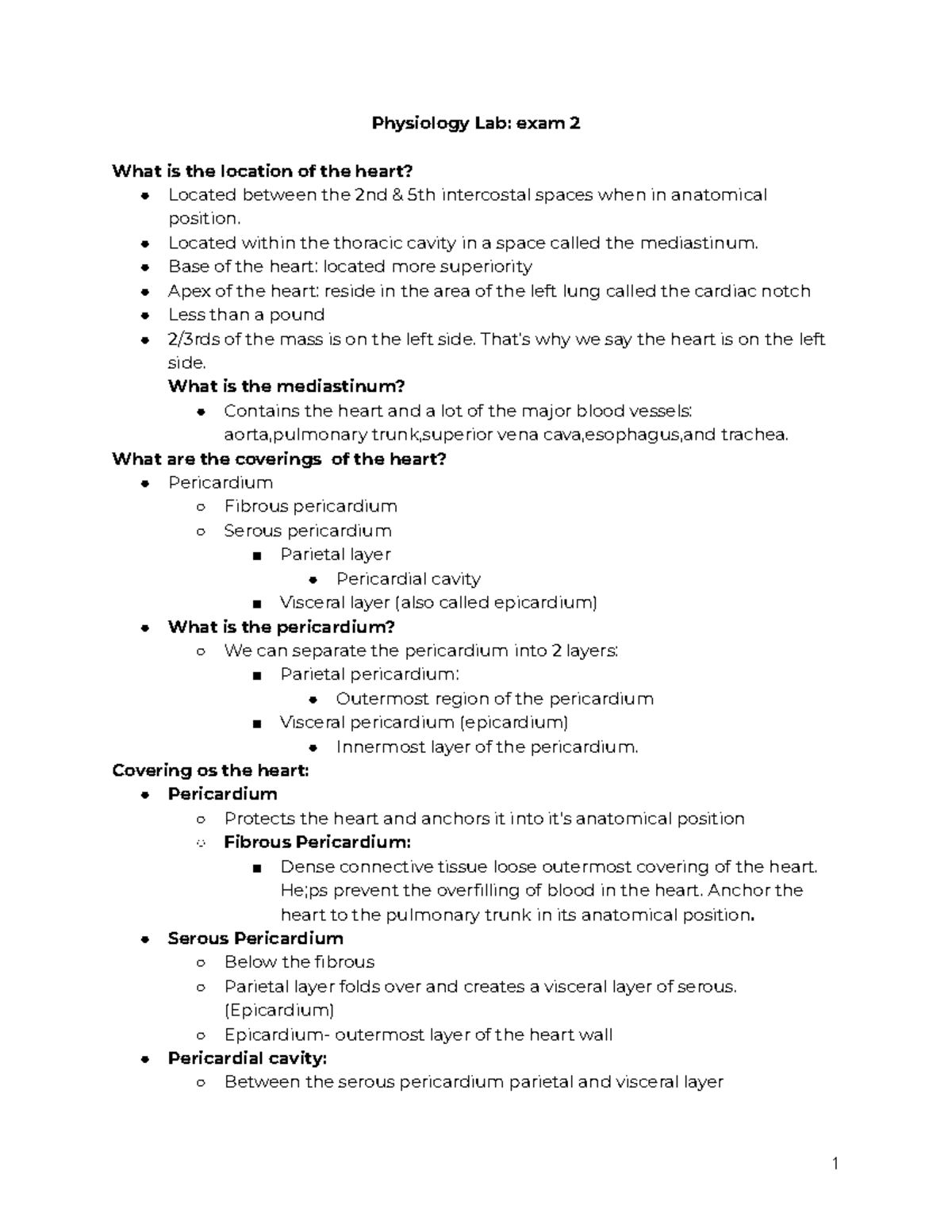 Physiology lab Exam 2 Anghari lab exam 2 Physiology Lab exam 2