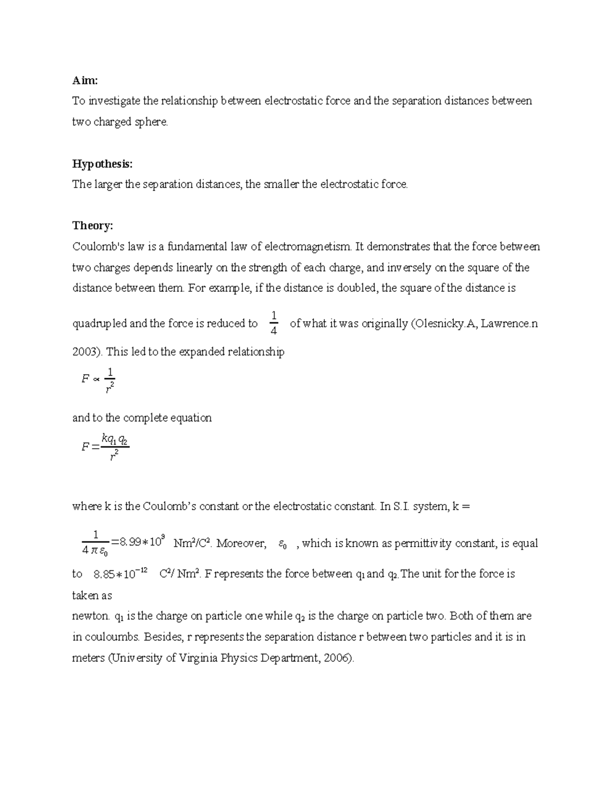 and Modern Physics Assignments Lab Report Aim To investigate the Studocu